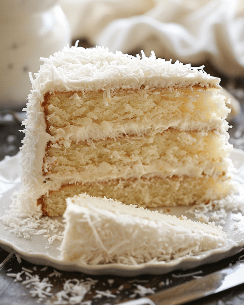 Delicious Creamy Coconut Cake