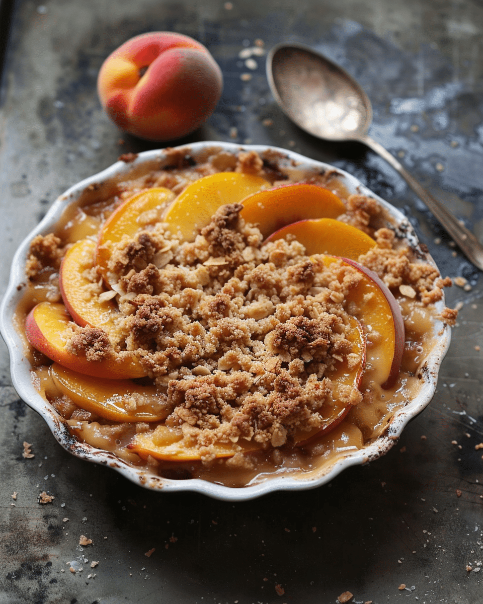 Grilled Peach Crumble (Gluten-Free)