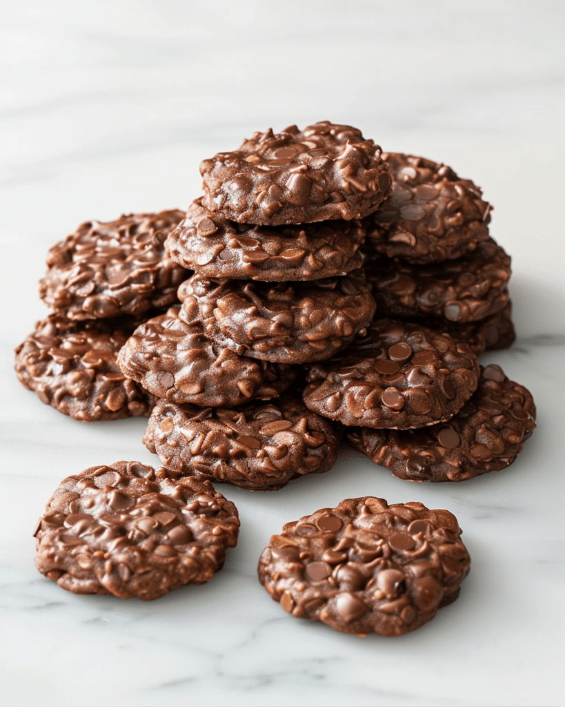 No-Bake Chocolate Peanut Butter Cookies
