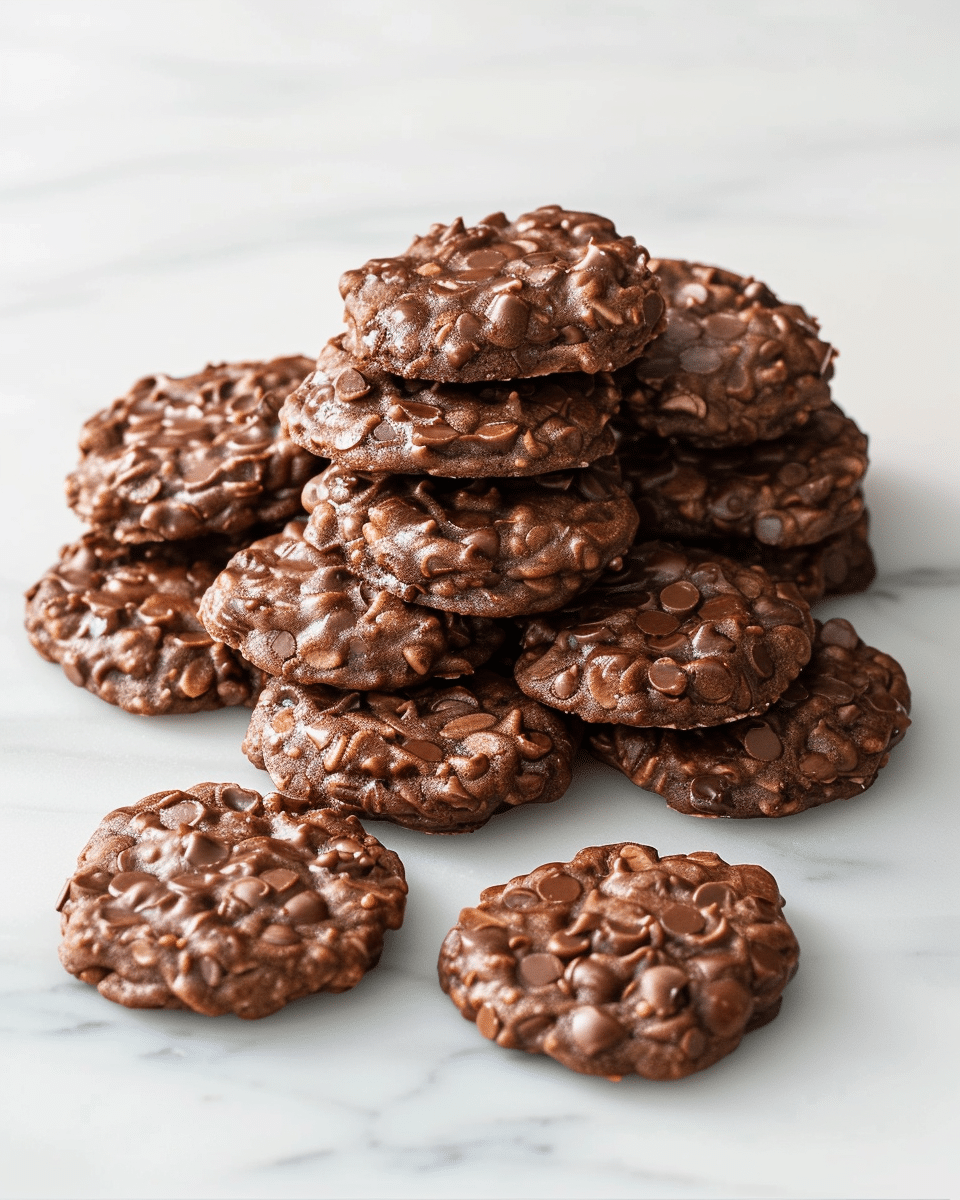 No-Bake Chocolate Peanut Butter Cookies