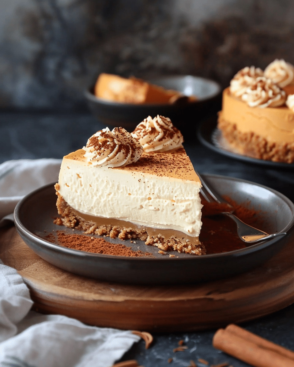 No Bake Pumpkin Cheesecake
