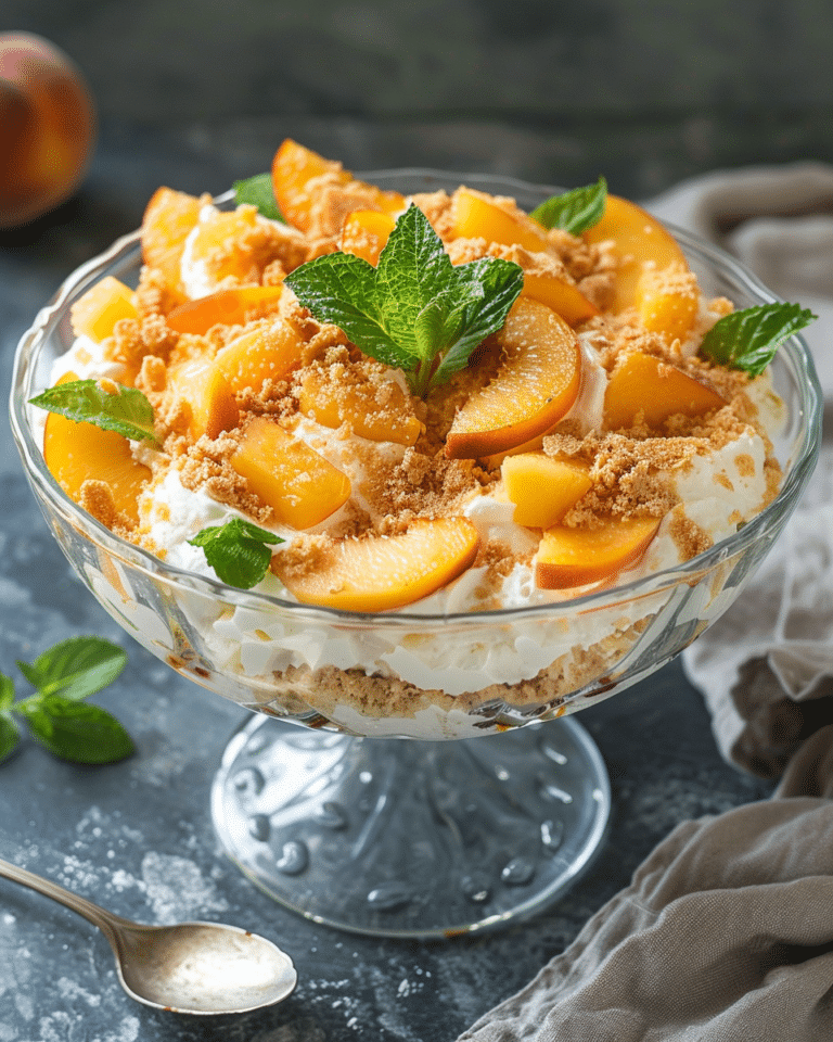 Peach Cheesecake Salad