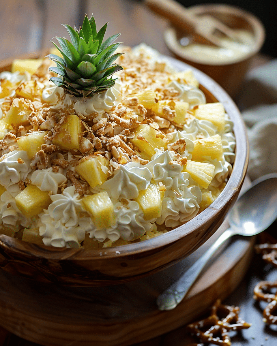 Pineapple Pretzel Salad