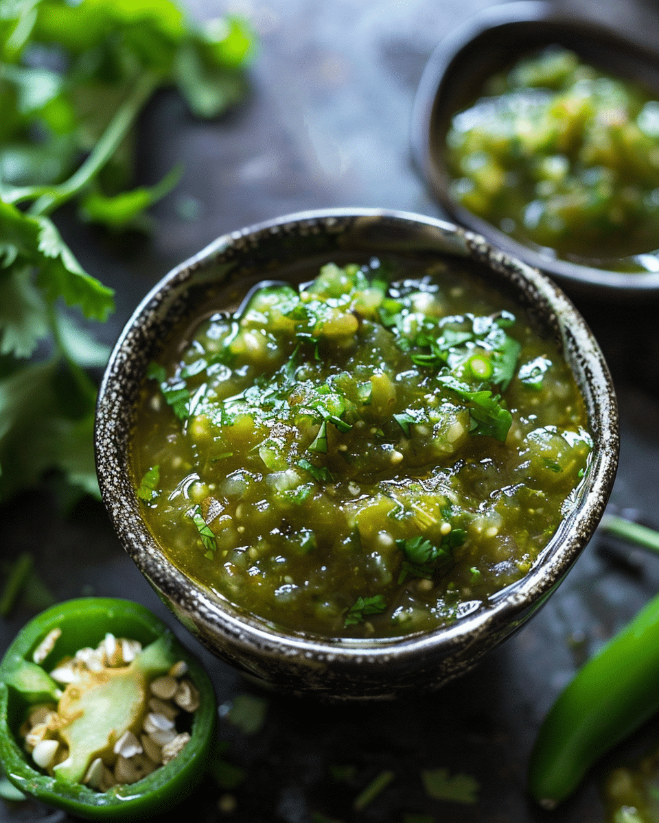 Spicy Tomatillo Salsa Verde