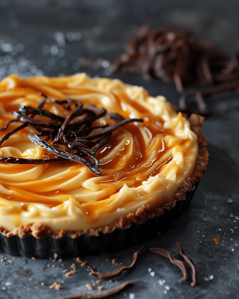 Vanilla Caramel Custard Tart