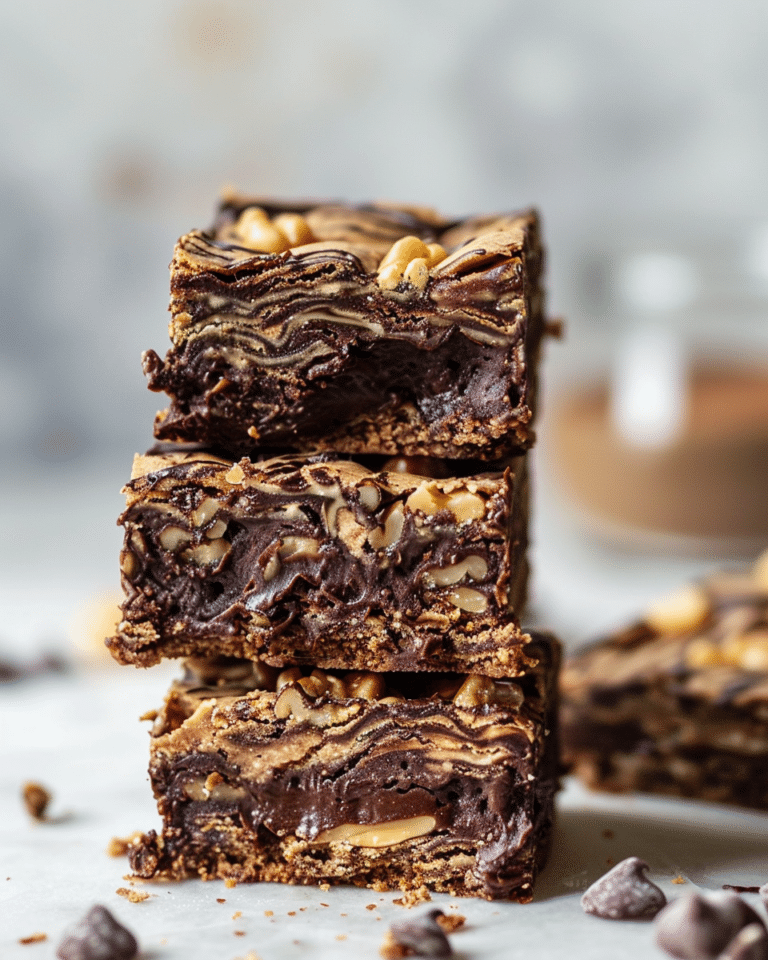 Chocolate-Hazelnut Ripple Blondies
