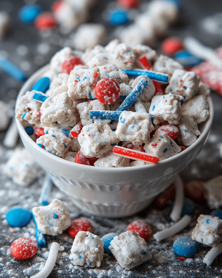 Patriotic Puppy Chow (Red, White & Blue Muddy Buddies)