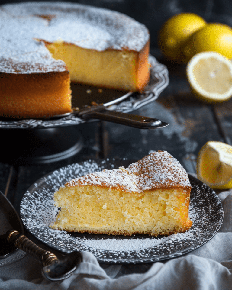 Sardinian-Style Ricotta and Lemon Cake