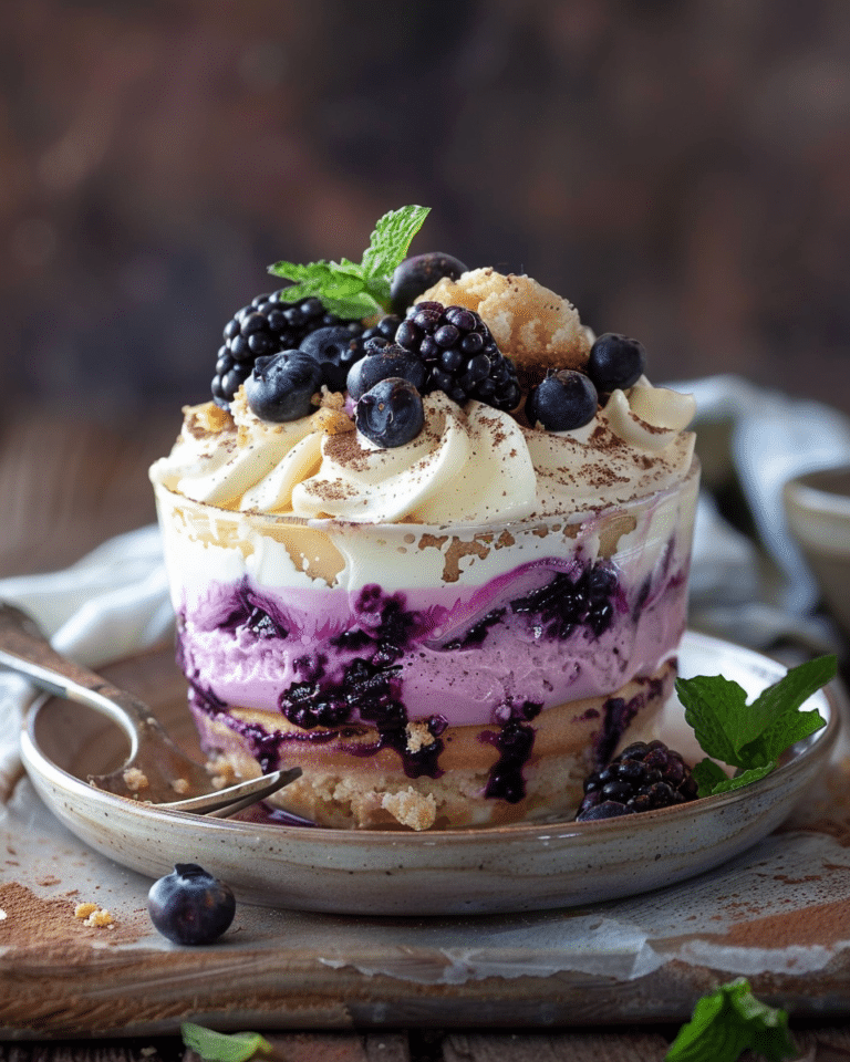 Blueberry Tiramisu
