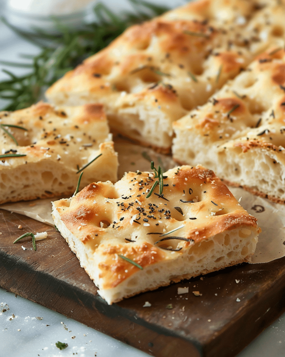 Easy Focaccia Bread (No Knead, One Bowl)